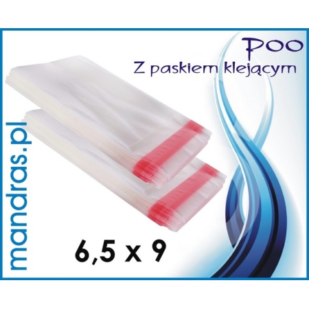 Torebki z paskiem klejącym p00 6,5x9cm [500szt.]